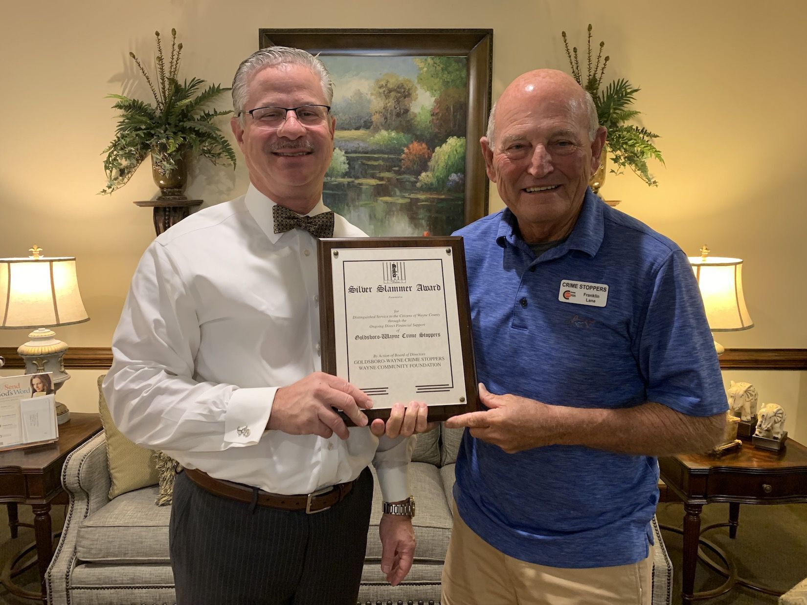 Seymour Funeral Home receives Crime Stoppers award